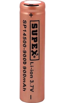 ŞARJLI PİL 3.7V 900MAH 14500 BAŞLIKSIZ SUPEX SP-14500-900D ŞARJLI PİL 3.7V 900MAH 14500 BAŞLIKSIZ SUPEX SP-14500-900D