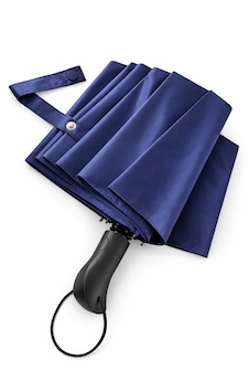 Ergonomik Saplı 10 Telli Otomatik Şemsiye Lacivert