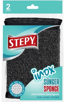 Stepy Inox Çelik Sünger 2'li Stepy Inox Çelik Sünger 2'li