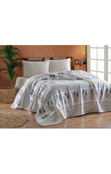 Organic Cotton Battal Pike Takımı Çift Kişilik Lastikli Çarşaflı Set Duru Krem Organic Cotton Battal Pike Takımı Çift Kişilik Lastikli Çarşaflı Set Duru Krem