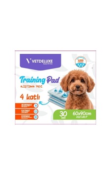 Vetdeluxe 4 Katlı Kaydırmaz Bantlı Eğitim Pedi 60x90cm 30 Lu Vetdeluxe 4 Katlı Kaydırmaz Bantlı Eğitim Pedi 60x90cm 30 Lu