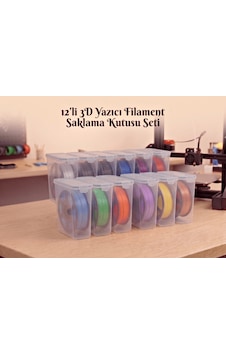 3d Yazıcı Filament Saklama Kabı Seti Hava Sızdırmaz Contalı 4.5 Lt 12'li Set Mab-179 3d Yazıcı Filament Saklama Kabı Seti Hava Sızdırmaz Contalı 4.5 Lt 12'li Set Mab-179