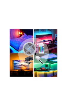 Rgb 4.5 Metre Renkli Uzaktan Kumandalı Şerit Led 5'li Paket