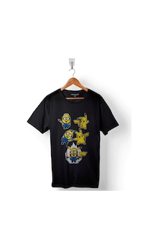 Pokemon Mınions Pıkaminion Fusion Baskılı Tişört Unisex T-shirt 001 Pokemon Mınions Pıkaminion Fusion Baskılı Tişört Unisex T-shirt 001