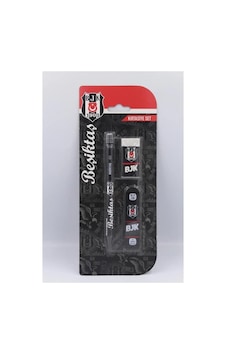 Tmn Beşiktaş Kırtasiye Seti 0.7 Uçlu Kalem + Silgi + Uç 3 Lü Set