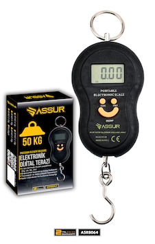 Assur Asr8064 Dijital El Terazisi 4 Ayrı Birim Hassas 50 Kg Kantar Terazi Siyah