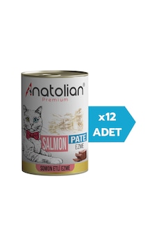 Anatolian Premium Adult Salmon Pate Somonlu Yetişkin Ezme Kedi Konservesi 12 x 400 G Anatolian Premium Adult Salmon Pate Somonlu Yetişkin Ezme Kedi Konservesi 12 x 400 G