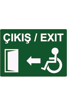Çıkış/exıt İsg Uyarı Levhası Pvc A3 30x42 Cm Çıkış/exıt İsg Uyarı Levhası Pvc A3 30x42 Cm