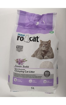Rocat Lavanta Kokulu Topaklaşan İnce Bentonit Kedi Kumu 5 L Rocat Lavanta Kokulu Topaklaşan İnce Bentonit Kedi Kumu 5 L
