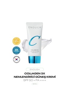 3x Kolajen İçeren Nemlendirici Güneş Kremi 3x Collagen Moisture Sun Cream Spf 50 + Pa ++++