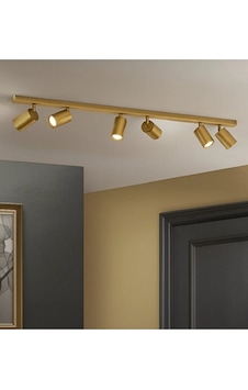6 Lı Gu10 Led Tavan Spot Mat Altın Gold Eskitme Kaplama Hareketli Siyah 6 Lı Gu10 Led Tavan Spot Mat Altın Gold Eskitme Kaplama Hareketli Siyah