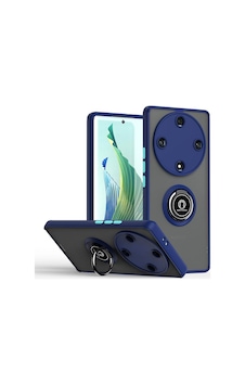 Adige Honor X9b Kılıf Montreal Yüzüklü Standlı Arkası Buğulu Araç Tutucu Özellikli Lacivert Adige Honor X9b Kılıf Montreal Yüzüklü Standlı Arkası Buğulu Araç Tutucu Özellikli Lacivert