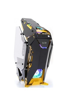 İzoly Robo Case Ax7 6x Argb Fan Gaming Pc Kasası Gaming Sarı Oyuncu Kasası