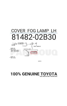 Toyota Corolla 201822 Ön Sis Lamba Kapağı Sol Oem No: 81482-02b30