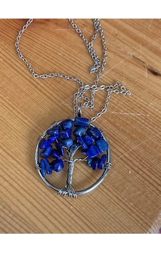 Lapis Lazuli Hayat Ağacı Kolye 80612540 Mor Lapis Lazuli Hayat Ağacı Kolye 80612540 Mor
