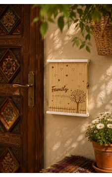 Porsima 2072 Duvara Montajlı Dekoratif Anahtarlık Dolabı - Duvar Askılı Anahtar Saklama Kabini 18,5x25,5cm Porsima 2072 Duvara Montajlı Dekoratif Anahtarlık Dolabı - Duvar Askılı Anahtar Saklama Kabini 18,5x25,5cm