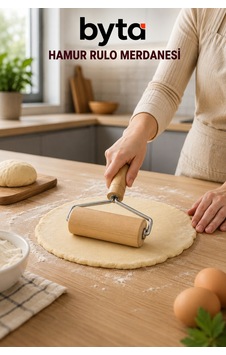 Ahşap Saplı Hamur Rulo Merdanesi Mini Hamur Açma Rulosu, Kurabiye Ve Pasta Hamuru İçin Diğer Ahşap Saplı Hamur Rulo Merdanesi Mini Hamur Açma Rulosu, Kurabiye Ve Pasta Hamuru İçin Diğer