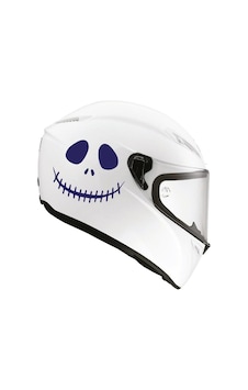 Tek Renk Soytarı (Clown Helmet Stickers) Kask Sticker Etiket Mode
