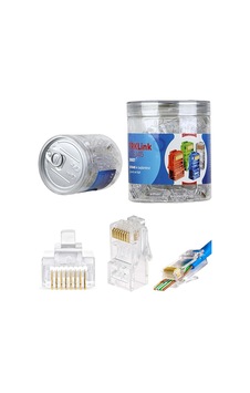 Trklink Ez Rj45 Rj45 Yeni Nesil Konnektör 100 'lü Paket Trklink Ez Rj45 Rj45 Yeni Nesil Konnektör 100 'lü Paket