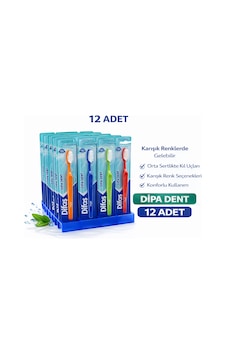 Difas Dipa Dent Medium Diş Fırçası Orta Sert 12 Adet