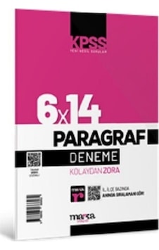 KPSS Paragraf 6x14 Deneme- Marka Yayınları KPSS Paragraf 6x14 Deneme- Marka Yayınları