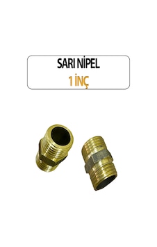 Pirinç Sarı Nipel 1 İnç