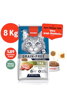 Wanpy Tahılsız Ton Balıklı Yetişkin Kedi Maması 8 Kg Wanpy Tahılsız Ton Balıklı Yetişkin Kedi Maması 8 Kg