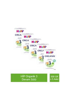 Hipp 3 Organik Devam Sütü 500 G x 5 Adet Hipp 3 Organik Devam Sütü 500 G x 5 Adet