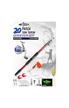 20 Parça Tam Takım Çocuk Olta Seti - 165cm Kamış 50-150 Gr/20'lik Makine Mavi 20 Parça Tam Takım Çocuk Olta Seti - 165cm Kamış 50-150 Gr/20'lik Makine Mavi