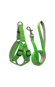 Markapet Gezdirme Kayışlı Dokuma Köpek Göğüs Tasma Seti 52x73-110 CM Neon Yeşil Markapet Gezdirme Kayışlı Dokuma Köpek Göğüs Tasma Seti 52x73-110 CM Neon Yeşil
