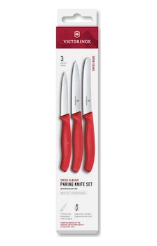 Victorinox Üçlü Soyma Bıçağı Seti 6.7111.34c1 Kırmızı Victorinox Üçlü Soyma Bıçağı Seti 6.7111.34c1 Kırmızı