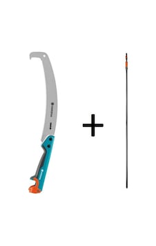 Gardena 8739 Kıvrımlı Bahçıvan Budama Testeresi + 3721 Combisystem 210-390cm Teleskopik Sap Gardena 8739 Kıvrımlı Bahçıvan Budama Testeresi + 3721 Combisystem 210-390cm Teleskopik Sap