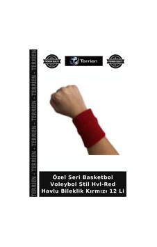 Özel Seri Basketbol Voleybol Stil Hvl-red Havlu Bileklik Kırmızı 12 Li Özel Seri Basketbol Voleybol Stil Hvl-red Havlu Bileklik Kırmızı 12 Li