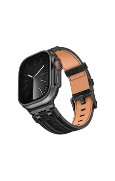 Apple Watch 7 45mm Uyumlu Kordon Kot Kumaş Tasarımlı Krd-153 Siyah Apple Watch 7 45mm Uyumlu Kordon Kot Kumaş Tasarımlı Krd-153 Siyah