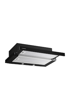 Luxell DS6-905 Sürgülü Çift Filtreli Aspiratör Siyah
