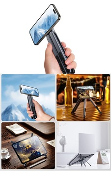 Portatif Paslanmaz Kompakt Manyetik Telefon Tablet Laptop Tutucu Yeni Nesil Tripod Portatif Paslanmaz Kompakt Manyetik Telefon Tablet Laptop Tutucu Yeni Nesil Tripod