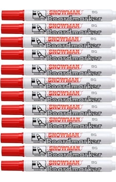 Snowman Bg-12 K Tahta Kalemi Kırmızı - 12 Adet Snowman Bg-12 K Tahta Kalemi Kırmızı - 12 Adet