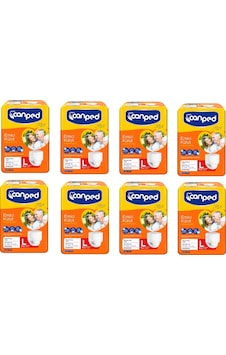 Canped Emici Külot Hasta Bezi Büyük Boy L 8 x 8 64 Adet Canped Emici Külot Hasta Bezi Büyük Boy L 8 x 8 64 Adet
