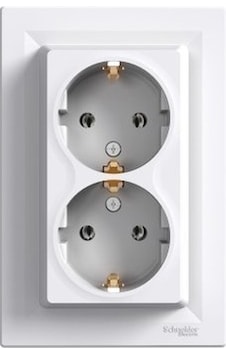 Schneider EPH9900121 Asfora İkili Topraklı Priz Beyaz Schneider EPH9900121 Asfora İkili Topraklı Priz Beyaz