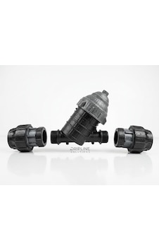 Damlama Sulama Filtresi 20 Mm 1/2" Y Tipi + 2 Adet Maşon Bağlantı Seti