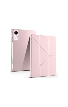 Aksesuarcim Pad V9 İle Uyumlu Kılıf Silikon Yumuşak Kalem Bölmeli Esnek 4 Farklı Stand Olabilen Tablet Kılıfı Rose Gold Sku: Zeusb0frn7fjq2 Arka Kapak