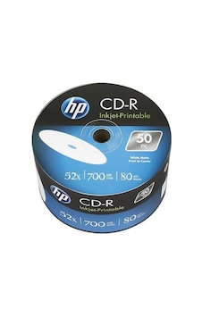 Hp Cd-r 52x Inkjet Printable 700mb 80dk 50'li Spindle Hp Cd-r 52x Inkjet Printable 700mb 80dk 50'li Spindle