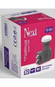 NEXT DÖRTLÜ LNB 404 Dört Çıkışlı Platınum Lnb Next NEXT DÖRTLÜ LNB 404 Dört Çıkışlı Platınum Lnb Next