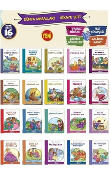 1. Sınıf Resimli Dünya Masalları Seti 20 Kitap