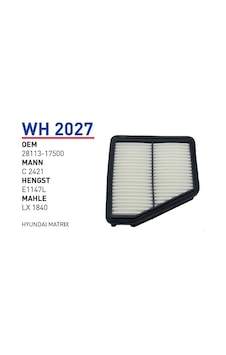 WUNDER WH2027 HAVA FİLTRESİ - HYUNDAi MATRiX WUNDER WH2027 HAVA FİLTRESİ - HYUNDAi MATRiX