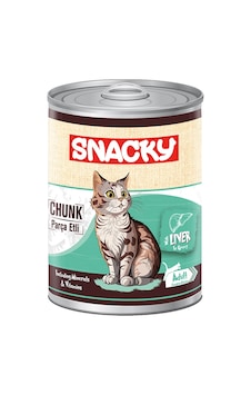 Snacky Parça Etli Ciğerli Yetişkin Kedi Konserve 400 Gr Snacky Parça Etli Ciğerli Yetişkin Kedi Konserve 400 Gr