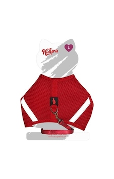 Natura Air Net Herness For Cats Red L Natura Air Net Herness For Cats Red L