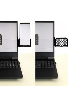 3d Baskı Monitor Telefon Tutucu - Petek Desenli Laptop Kenar Telefon Tutucu-siyah Çok Renkli 3d Baskı Monitor Telefon Tutucu - Petek Desenli Laptop Kenar Telefon Tutucu-siyah Çok Renkli