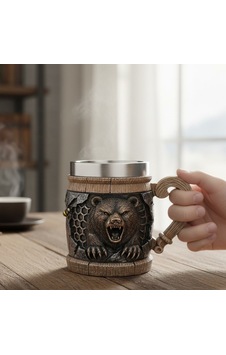 Ayı Figürlü 3d Kabartmalı Paslanmaz Çelik Kadeh Kupa Diğer Ayı Figürlü 3d Kabartmalı Paslanmaz Çelik Kadeh Kupa Diğer