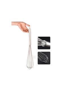 Sos Çırpma Teli Paslanmaz Yumurta Çırpıcı Çikolata Çırpıcı Krema Çırpıcı Çelik Saplı 30 Cm Gri Sos Çırpma Teli Paslanmaz Yumurta Çırpıcı Çikolata Çırpıcı Krema Çırpıcı Çelik Saplı 30 Cm Gri